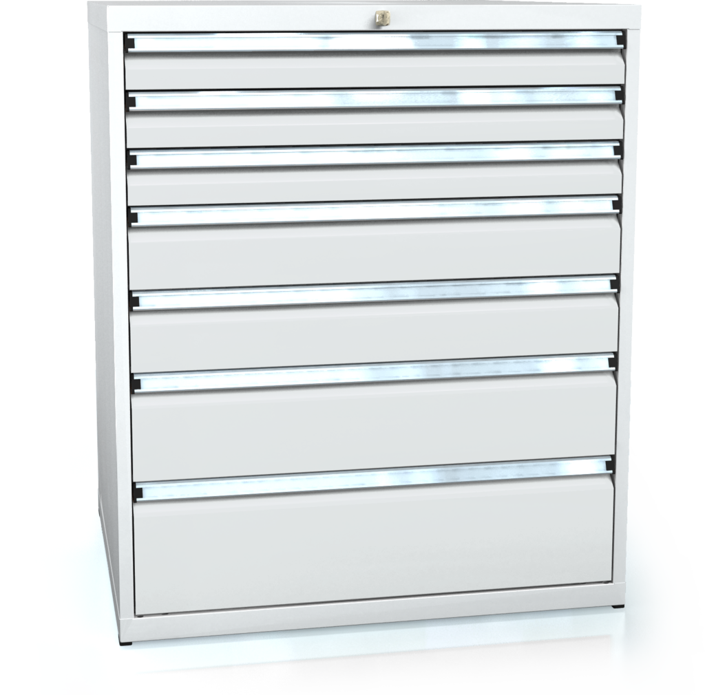 Drawer cabinet 1018 x 860 x 750 - 7x drawers